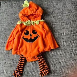Pumpkin Halloween Costume (0-6M)